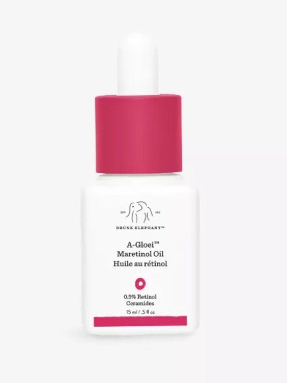 Drunk Elephant A-Gloei Maretinol Oil White Pink Box retinol 15ml ulta Sephora - Picture 1 of 2